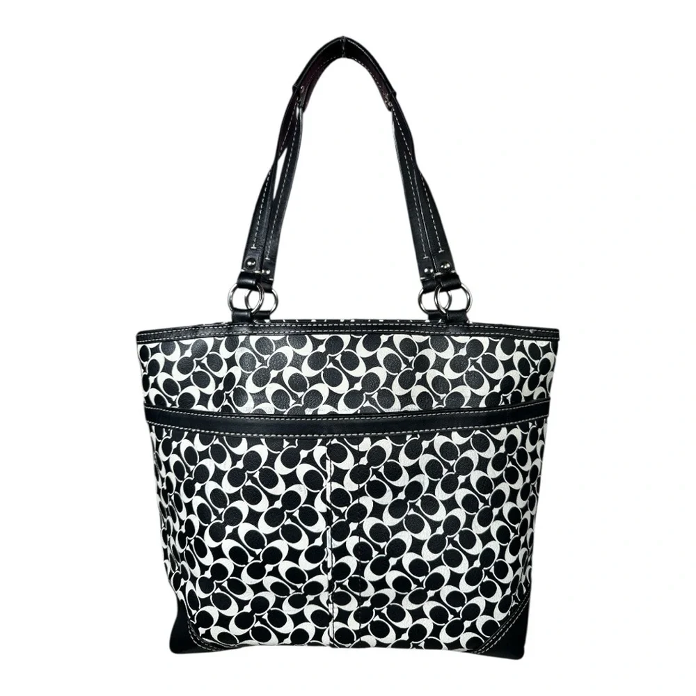 Coach Chelsea Heritage Signature Tote EUC - Picture 3 of 15